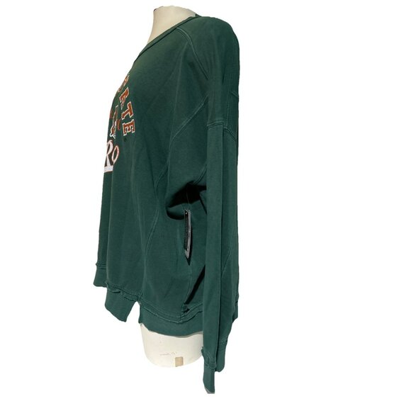 NEW CSU Colorado State Retro Rams Aggies Womens Scoop Crewneck Sweatshirt M NCAA - Picture 8 of 11